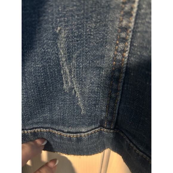 PISTOLA Denim‎ Jacket BUTTON FRONT DISTRESSED SIZE Small Stretch Fabric - Picture 4 of 7